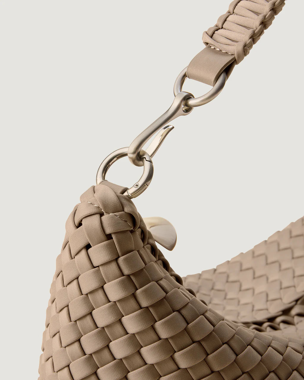 NAGHEDI - Porto Small Half-Moon Bag in Cashmere