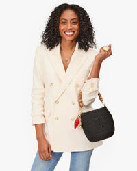 Clare V. - Pot de Miel with Bamboo Handle in Black