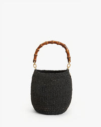 Clare V. - Pot de Miel with Bamboo Handle in Black