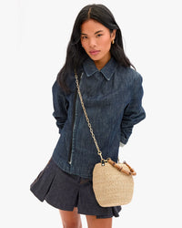 Clare V. - Pot de Miel with Bamboo Handle in Cream