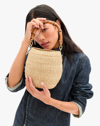 Clare V. - Pot de Miel with Bamboo Handle in Cream