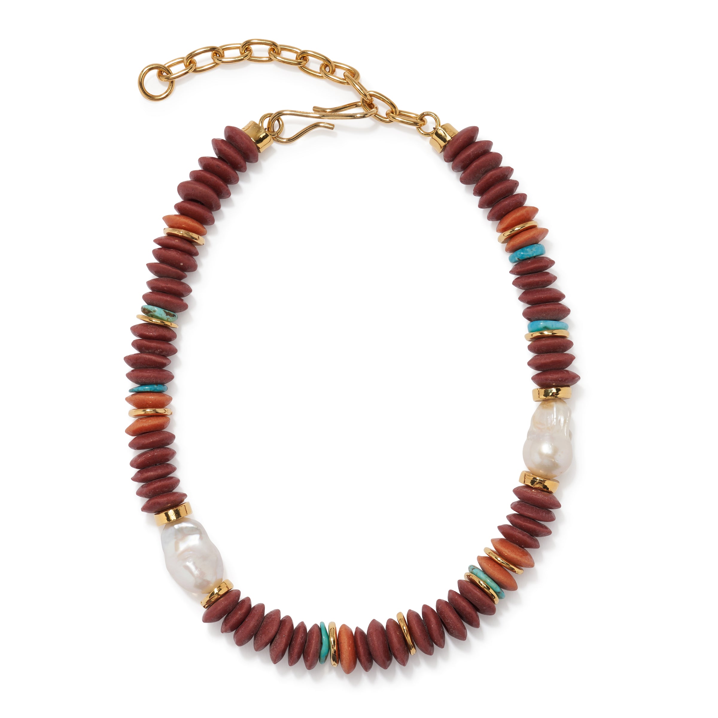 Lizzie Fortunato - Umi Necklace in Rust