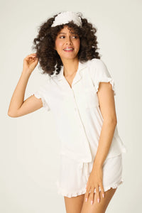 P.J. Salvage -  Pointelle Essentials PJ Set in Ivory