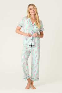 P.J. Salvage - Whimsy Cool Cat Cropped PJ Set in Ivory