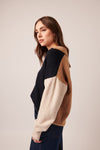 Line - Raelyn Colour Block Sweater in Salted Caramel