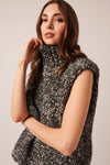 LINE Knitwear - Reign Sleeveless Sweater in Evening Sky