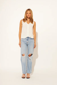 John + Jenn - Remy Pointelle Sweater Vest