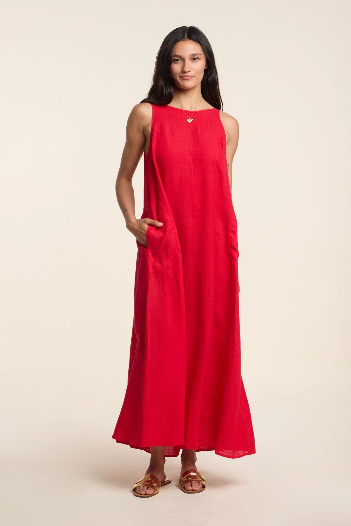 Velvet - Reta - Woven Linen Dress