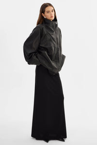 LAMARQUE - Ronja - Oversized Leather Jacket in Black