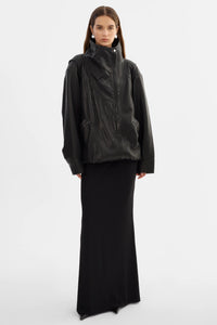 LAMARQUE - Ronja - Oversized Leather Jacket in Black