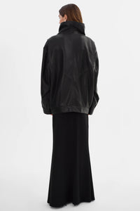 LAMARQUE - Ronja - Oversized Leather Jacket in Black