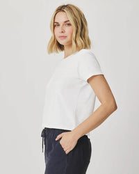 Splendid - Louisa Short Sleeve Tee in White