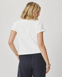Splendid - Louisa Short Sleeve Tee in White