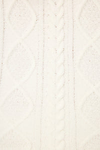 P.J. Salvage - Chenille Cable Knit Hoodie Lounge Set in Ivory