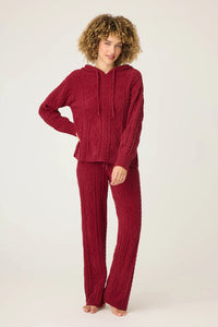 P.J. Salvage - Cozy Chenille Cable Knit Set in Port