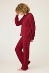 P.J. Salvage - Cozy Chenille Cable Knit Set in Port