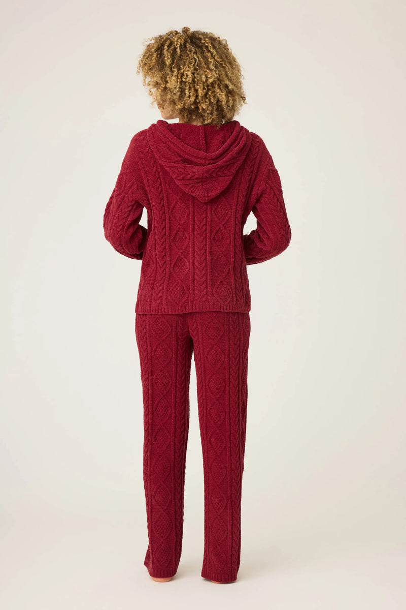 P.J. Salvage - Cozy Chenille Cable Knit Set in Port
