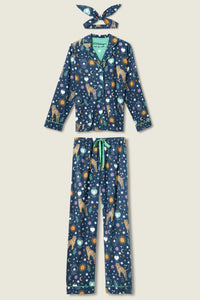 P.J. Salvage - Wild At Heart Flannels PJ Set in Navy