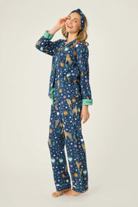 P.J. Salvage - Wild At Heart Flannels PJ Set in Navy