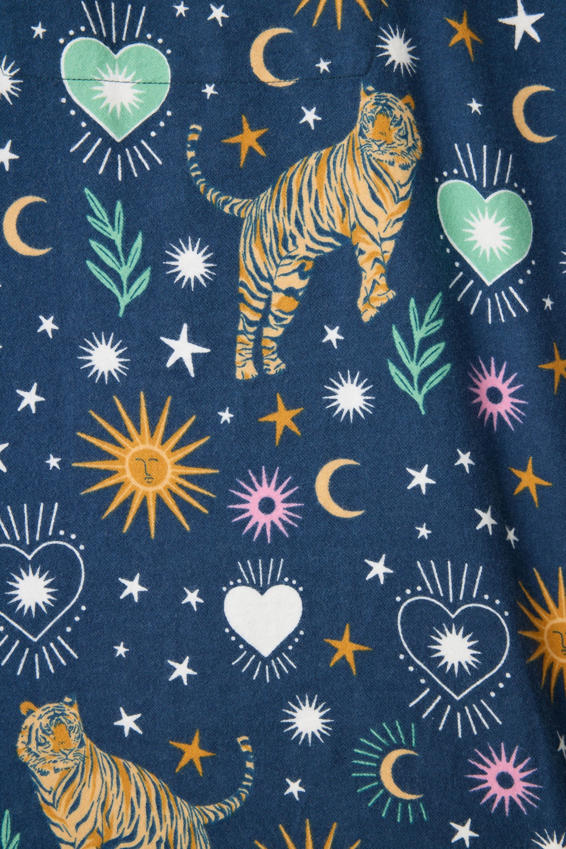 P.J. Salvage - Wild At Heart Flannels PJ Set in Navy