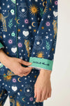 P.J. Salvage - Wild At Heart Flannels PJ Set in Navy