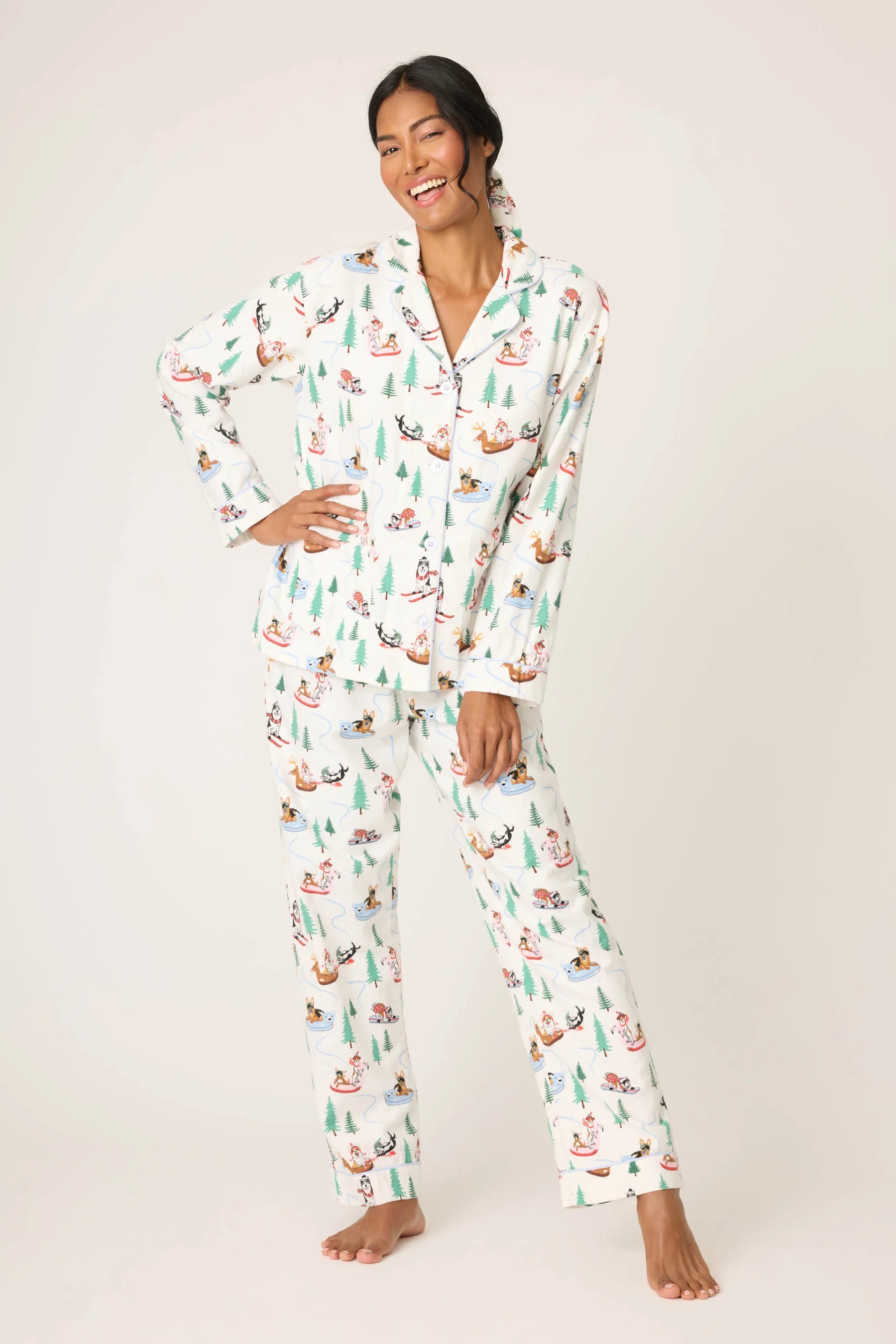 P.J. Salvage - Sleigh All Day 3-Piece Flannel PJ Set