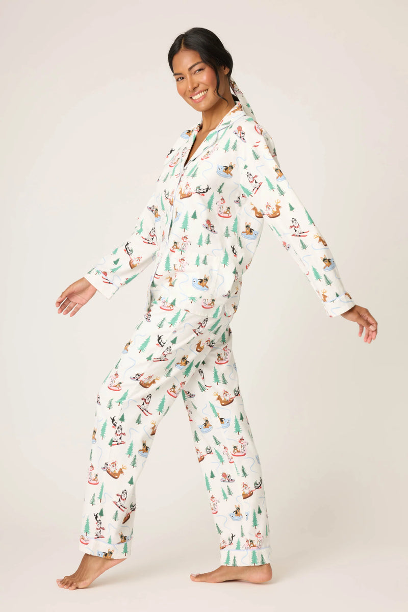 P.J. Salvage - Sleigh All Day 3-Piece Flannel PJ Set