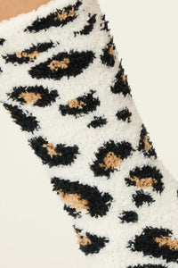P.J. Salvage - Cheetah Cozy Socks with Gripper