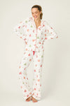 P.J. Salvage - Feline Festive PJ Set in Ivory