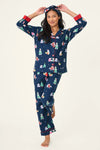 P.J. Salvage - Bearly Awake PJ Flannel Set in Navy
