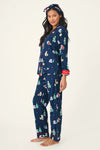 P.J. Salvage - Bearly Awake PJ Flannel Set in Navy