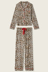 P.J. Salvage - Holiday Dreams Leopard PJ Set in Natural