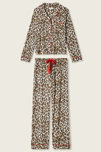 P.J. Salvage - Holiday Dreams Leopard PJ Set in Natural