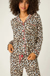 P.J. Salvage - Holiday Dreams Leopard PJ Set in Natural