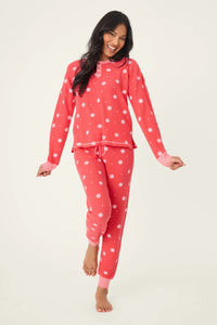 P.J. Salvage - Ski Jammie Classics PJ Set in Snowflake Red