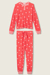 P.J. Salvage - Ski Jammie Classics PJ Set in Snowflake Red