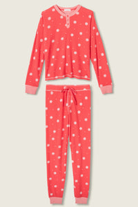 P.J. Salvage - Ski Jammie Classics PJ Set in Snowflake Red