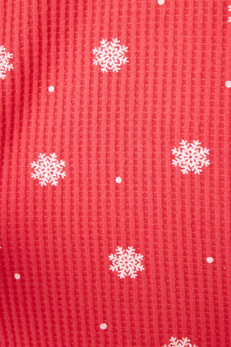 P.J. Salvage - Ski Jammie Classics PJ Set in Snowflake Red