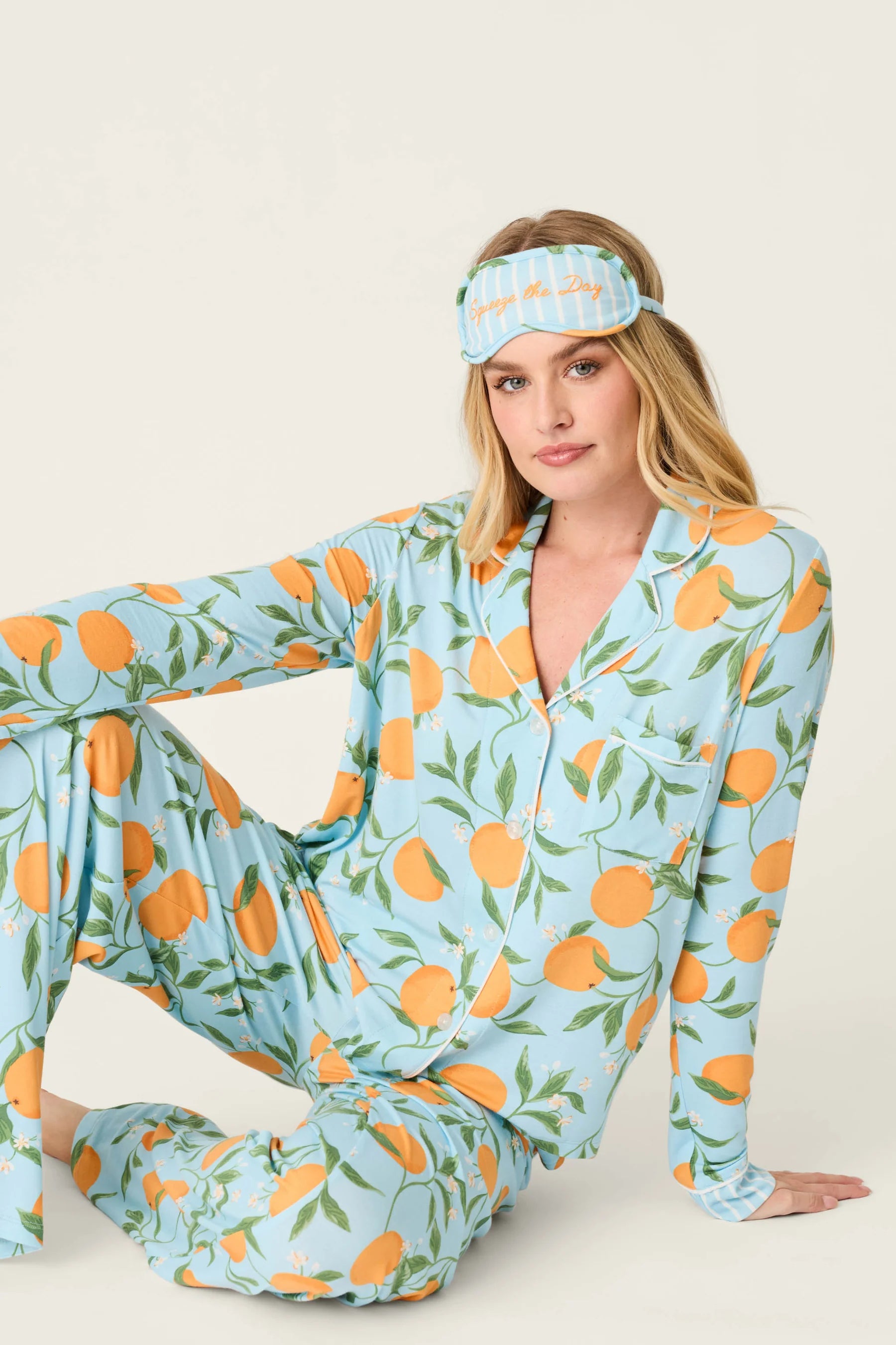 P.J. Salvage - Citrus Dreams PJ Set in Morning Blue