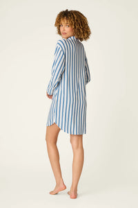 P.J. Salvage - Soiree Dreams Night Shirt in Blue Stripe