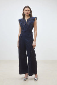 Suncoo - Jules Trousers in Bleu Nuit