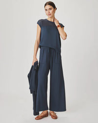 Splendid - Jada Sleeveless Top in Navy