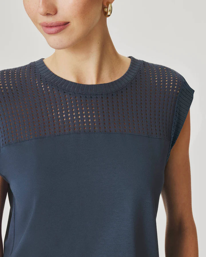 Splendid - Jada Sleeveless Top in Navy