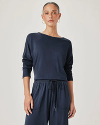 Splendid - Jada Sweatshirt in Navy