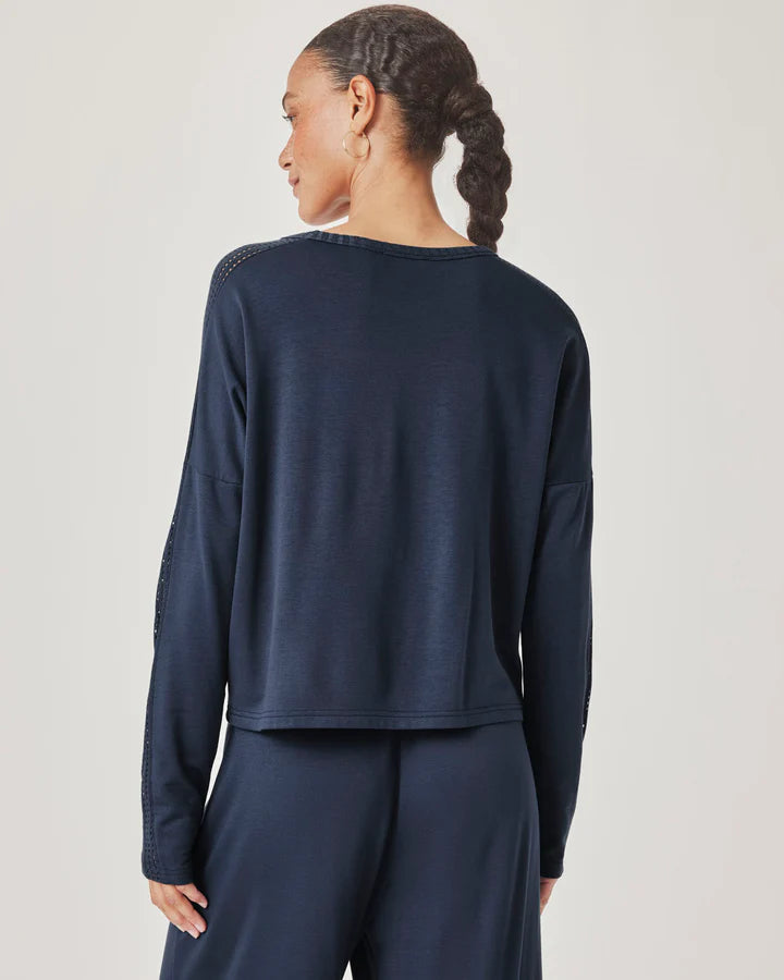 Splendid - Jada Sweatshirt in Navy
