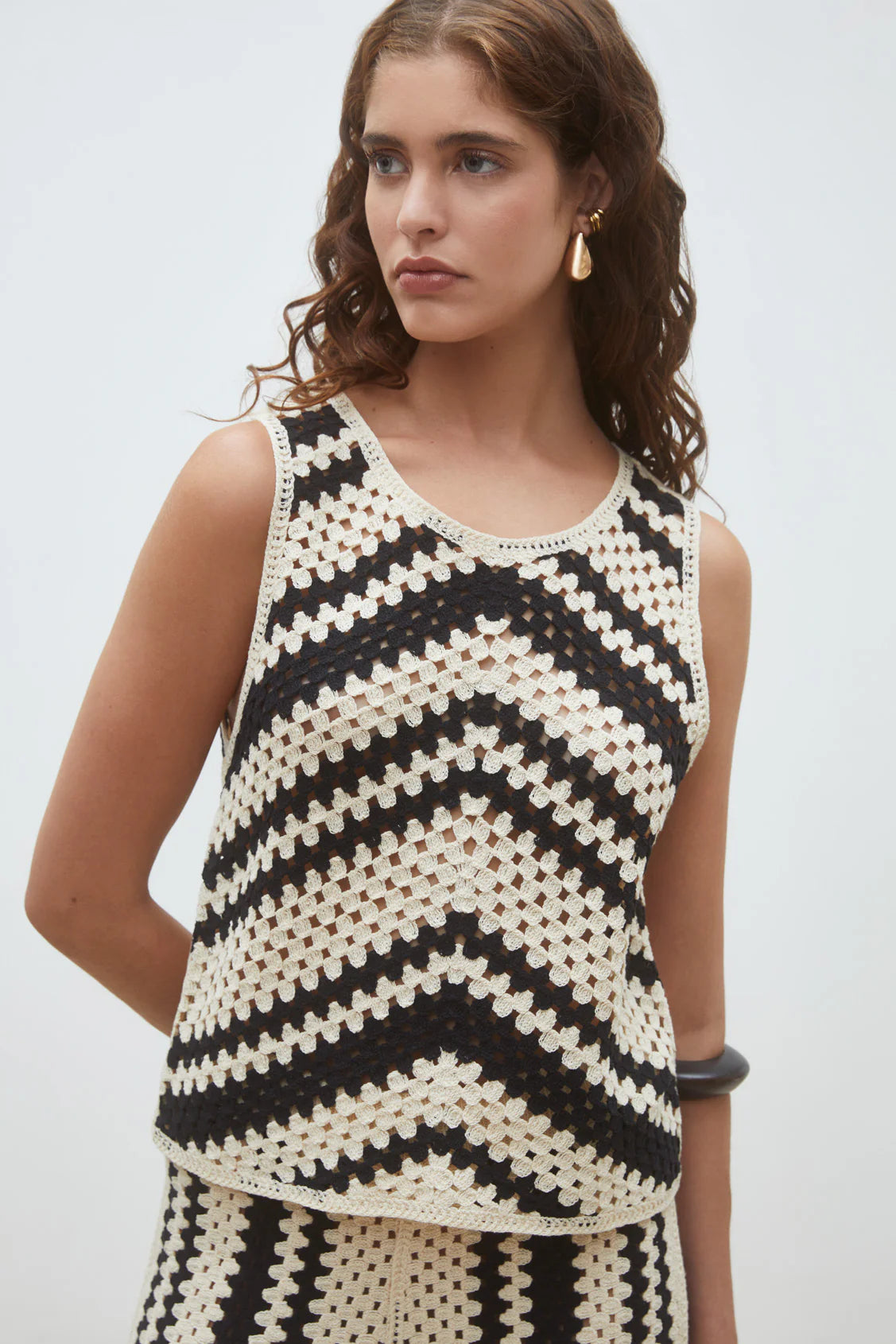 Suncoo - Pissaro Crochet Top in Creme