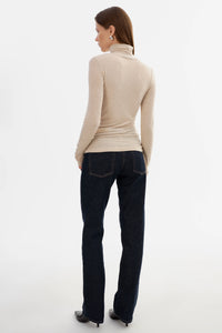 LAMARQUE - Sadie - Long Sleeve Turtleneck in Heather Beige