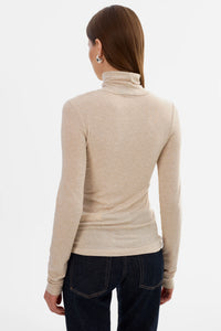 LAMARQUE - Sadie - Long Sleeve Turtleneck in Heather Beige