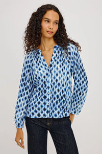 Rails - Saint Shirt - Sapphire Blue Shibori