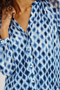 Rails - Saint Shirt - Sapphire Blue Shibori
